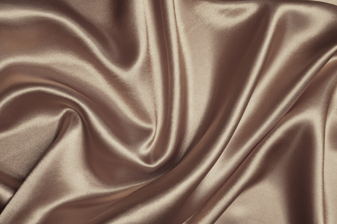 Bronze Colored Silk Wavy Texture Background